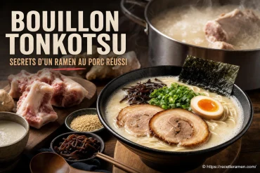 Bouillon tonkotsu : les secrets d’un ramen au porc savoureux
