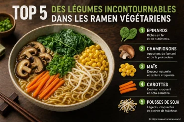 Top 5 des légumes incontournables dans les ramen végétariens