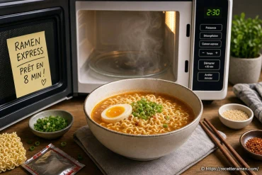 Ramen express au micro-ondes : recette minute