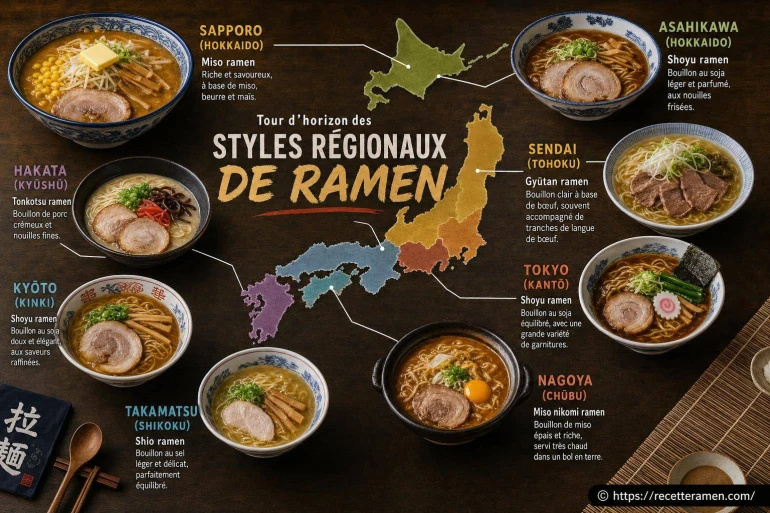 Tour d’horizon des styles régionaux de ramen au Japon