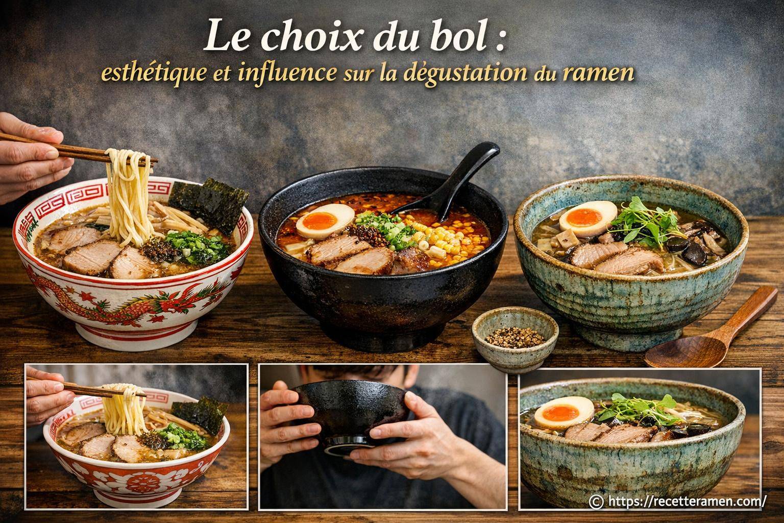 Le choix du bol : comment l'esthétique influence la dégustation du ramen