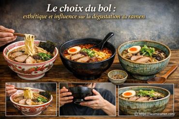 Le choix du bol : comment l’esthétique influence la dégustation du ramen