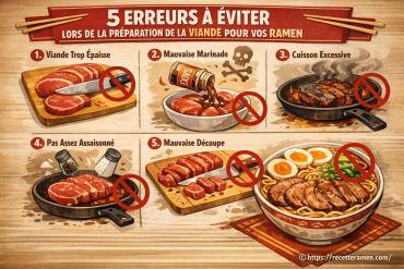 5 erreurs à éviter lors de la préparation de la viande pour vos ramen