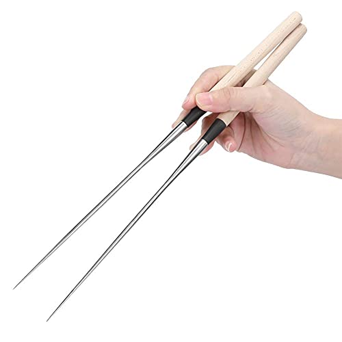 1 Paire de Baguettes, Baguettes en Acier Inoxydable Baguette