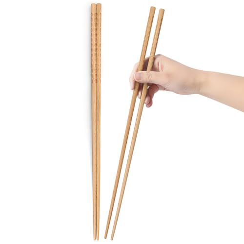 YFWOOD Lot de 2 paires de baguettes de cuisine, 35 cm, réuti