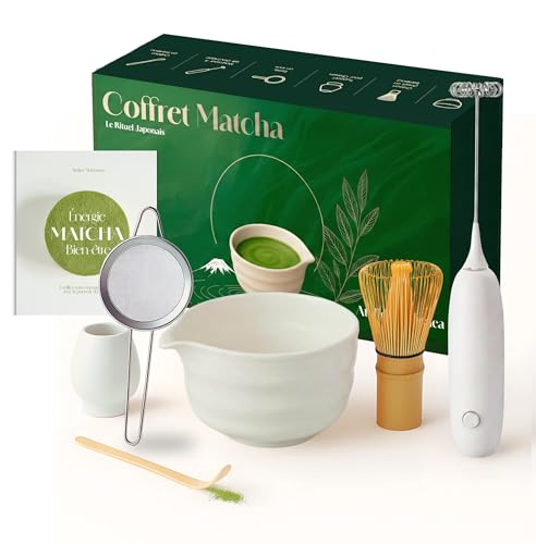 atelier armonea Matcha Kit, Complet 7 Pieces, Fouet Bambou, 