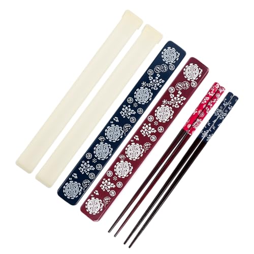 Gadpiparty 2 Ensembles Baguettes Japonaises en Bois Lot de S
