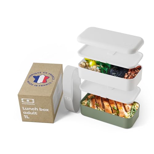 monbento - Lunch Box Original blanc/vert - Lunch Box Micro O