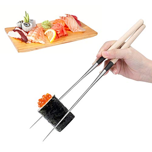 Baguettes à Sushi Moribashi en Acier Inoxydable, Baguettes J