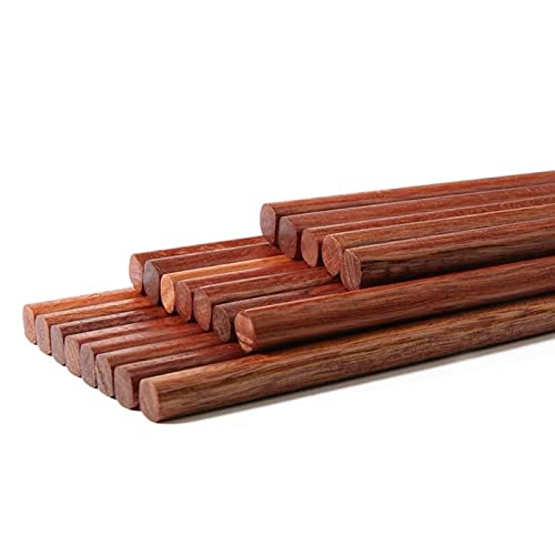 10-paires de baguettes de baguettes, 9,9 Baguettes de bois d