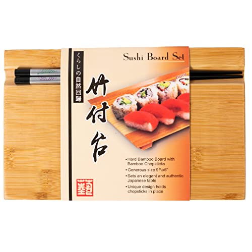 lachineuse - Planche à Sushi en Bambou - Plateau pour Présen