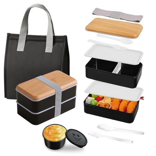 Aiuuee Lunch Box Kit, 1400ML Boite Repas avec 7.5L Sac Isoth