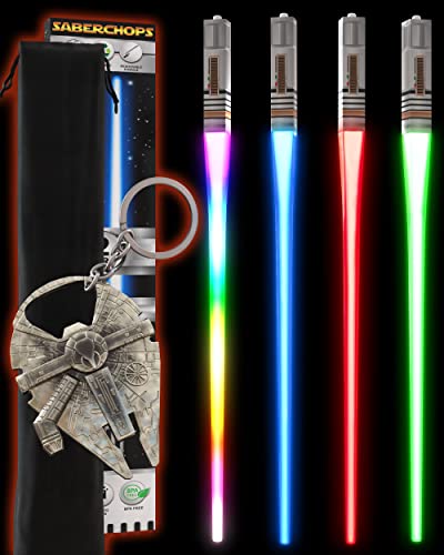 Lot de 2 paires de baguettes de sabre laser LED réutilisable
