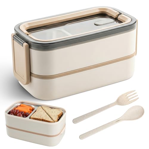 Ecofocet Boîte à déjeuner à 2 étages, 304 Acier inoxydable B