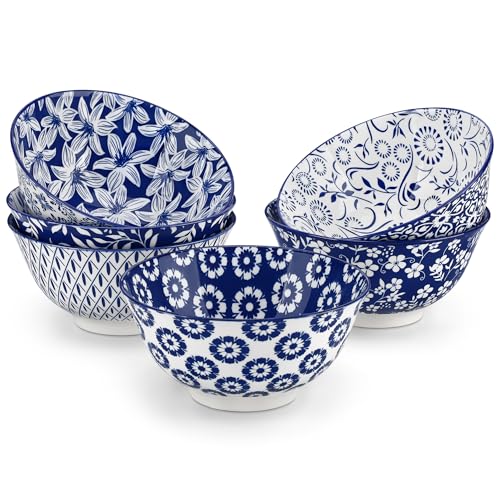 vancasso Série SELENE - Lot de 6 Bols à Céréales en Porcelai