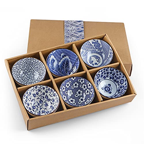 Skelang 6 Pcs Bol petit dejeuner porcelaine, bols cereales, 