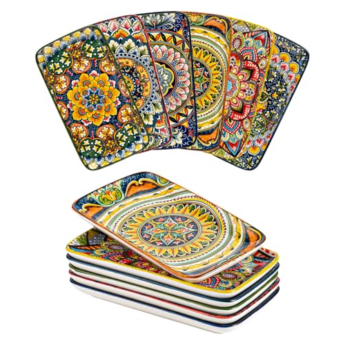 Assiettes Rectangulaires en Porcelaine, Assiettes Plates pou