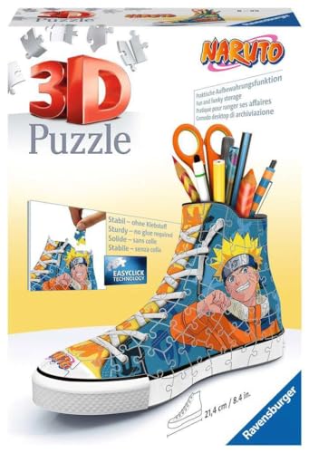 Ravensburger - Puzzle 3D Sneaker - Naruto - Pot à crayons - 